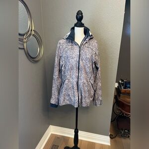 Lululemon Runaway Jacket Pebble Print Parfait Pink Alberta Lake Size 12